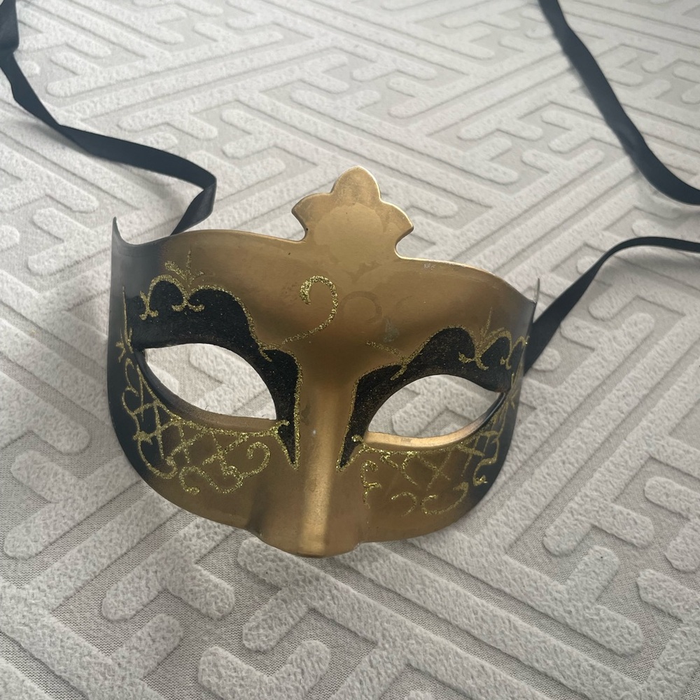 Gold and Black Masquerade Mask